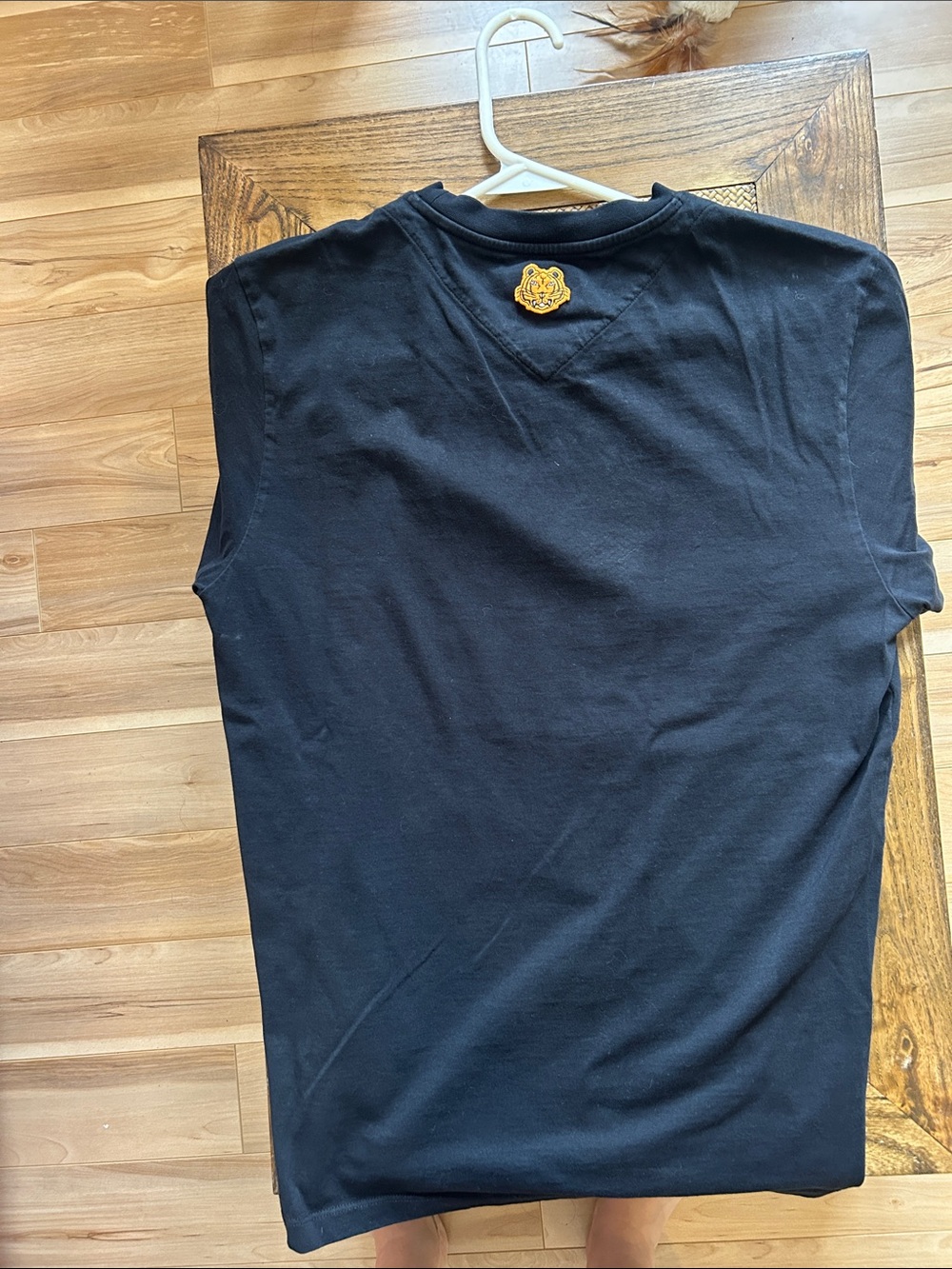 Kenzo Black Tee with Brown Stylized Tiger Graphic - Picture 3 of 3